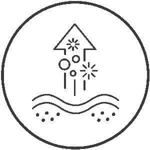 Icon showing detoxification and toxin release from the skin layer